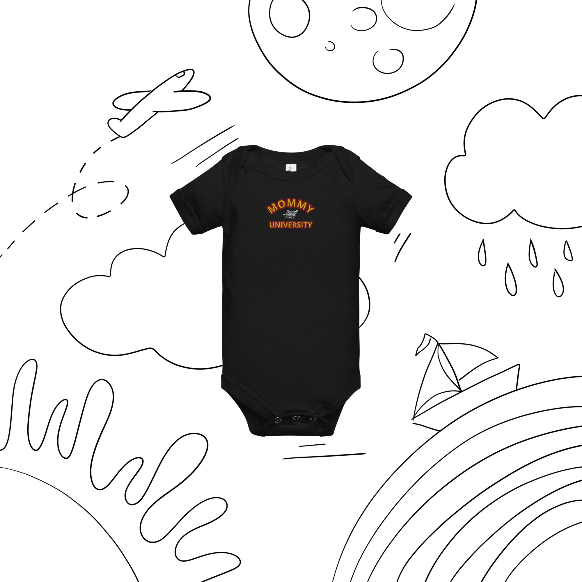 Baby short sleeve one piece – FANCY MOM BRAIN